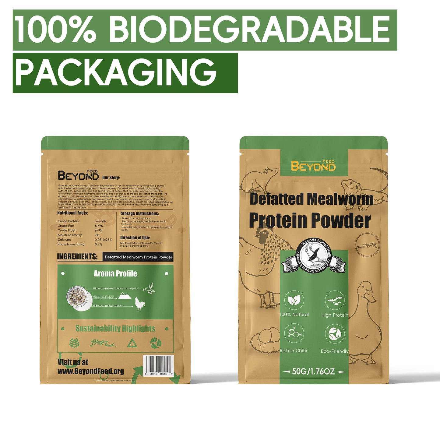 BeyondFeed™ Defatted Mealworm Protein Powder