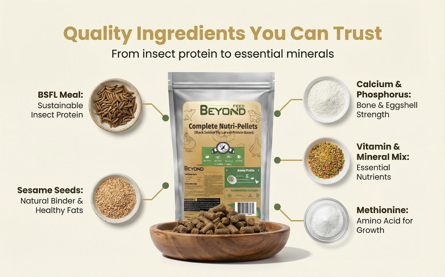 BeyondFeed™ Complete Nutri Pellets for Chickens & Backyard Flocks- 2 Package Bundle