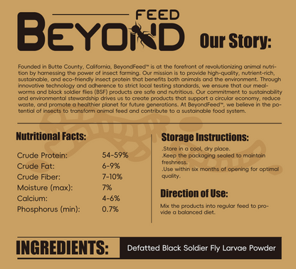 BeyondFeed™ Defatted Black Soldier Fly Larvae Protein Powder