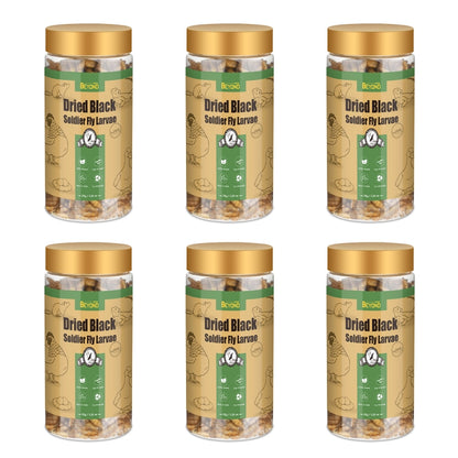 BeyondFeed™ Premium Black Solider Fly Larvae (BSFL) Supplement -50x More Calcium Than Mealworms. Whole Larvae, No Dust.