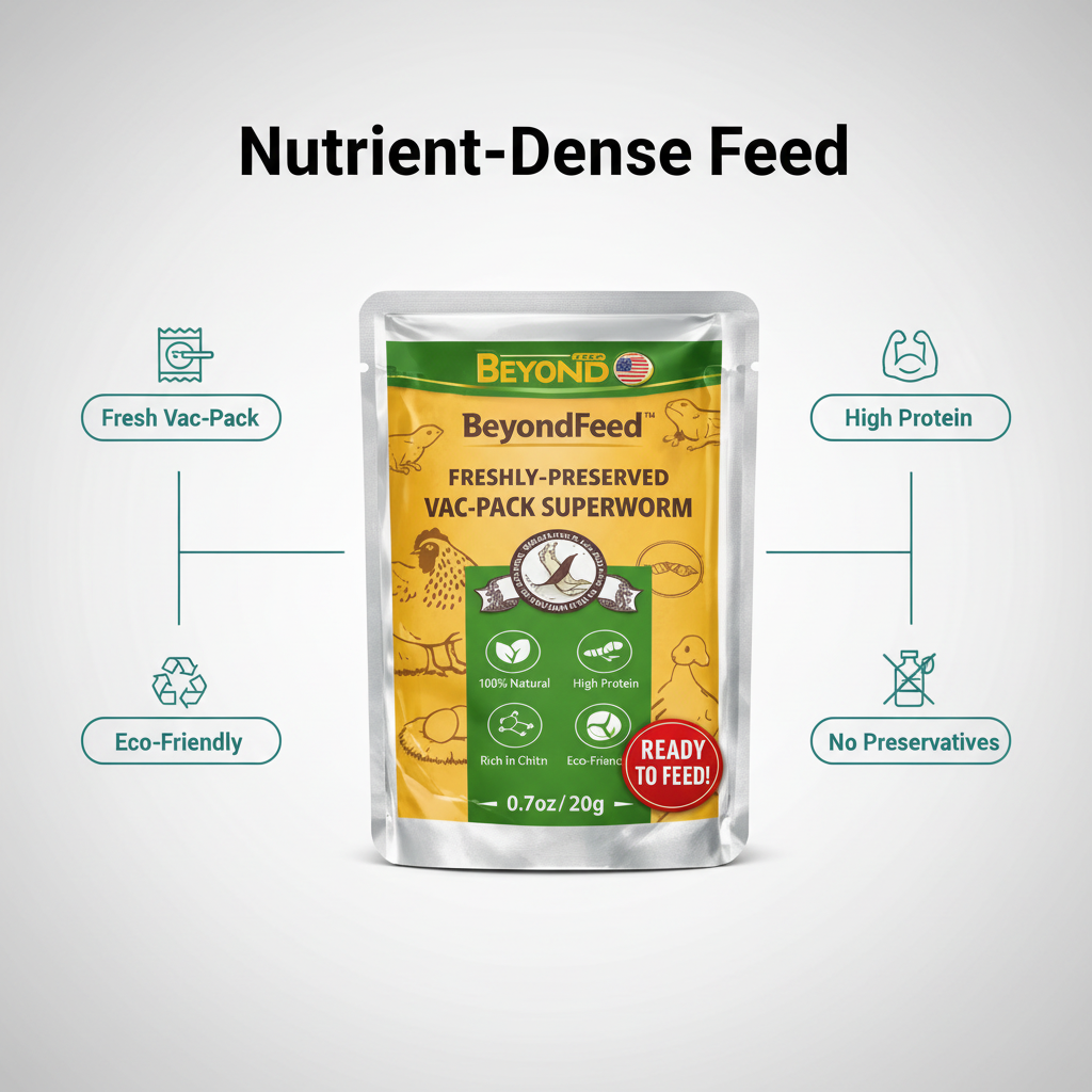 BeyondFeed™ USA Grown Freshly Preserved Feeder Insects | Mealworms, Superworms & Dubia Roaches